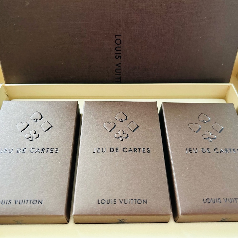 Louis Vuitton Brown Card Deck Set